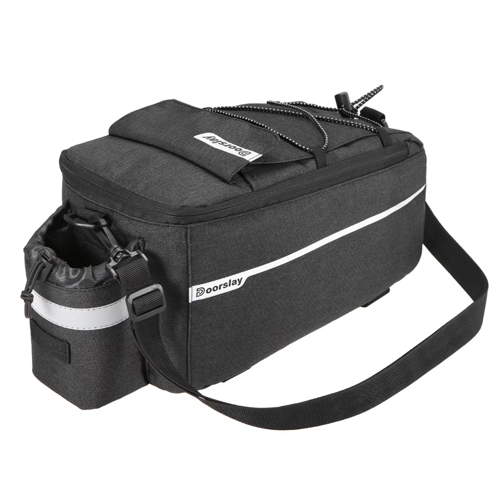 Insulated Trunk Cooler Bag Cycling Rear Rack Storage Luggage Bag Reflective MTB Bike Pannier Bag Shoulder Bag Y300