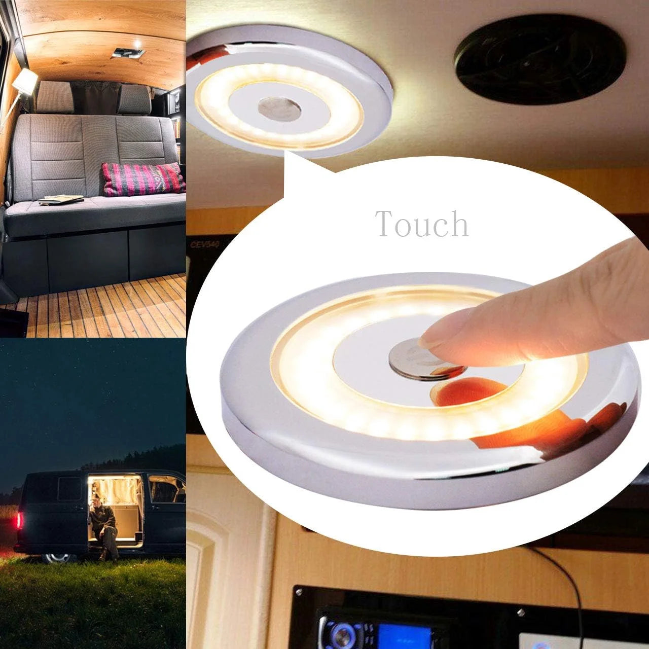 12V 3W 2800K Warm White Surface Mounted LED Ceiling Light S695549