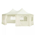 Octagonal Party Tent with 8 Sidewalls Cream White 20' x 15' x 12' T899