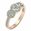 Round Diamond Yellow Gold Engagement Ring S204
