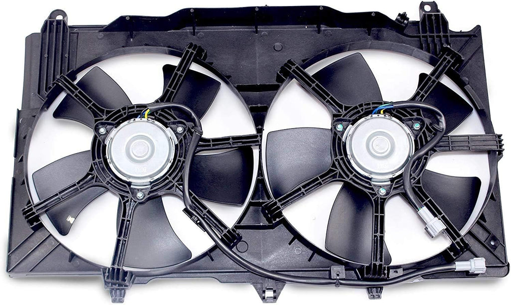 Dual Radiator A/C Condenser Cooling Fan Motor Assembly D56944
