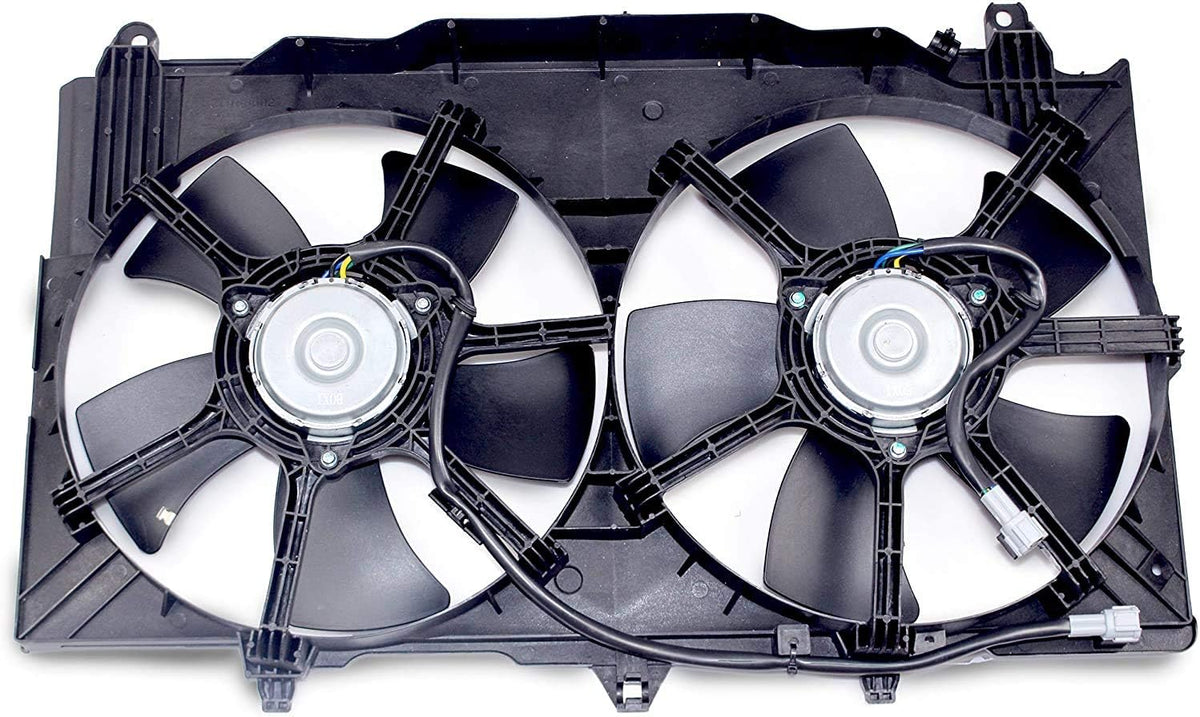 Dual Radiator A/C Condenser Cooling Fan Motor Assembly D56944