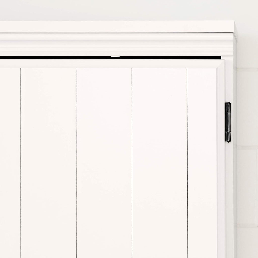 Pure White 4-Door Storage Cabinet Z798