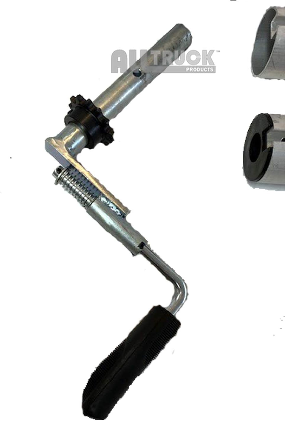 Manual Hand Crank Cab Level Truck & Trailer Tarp Roller Kit with PVC Mesh Tarp (6' x 16') O50052