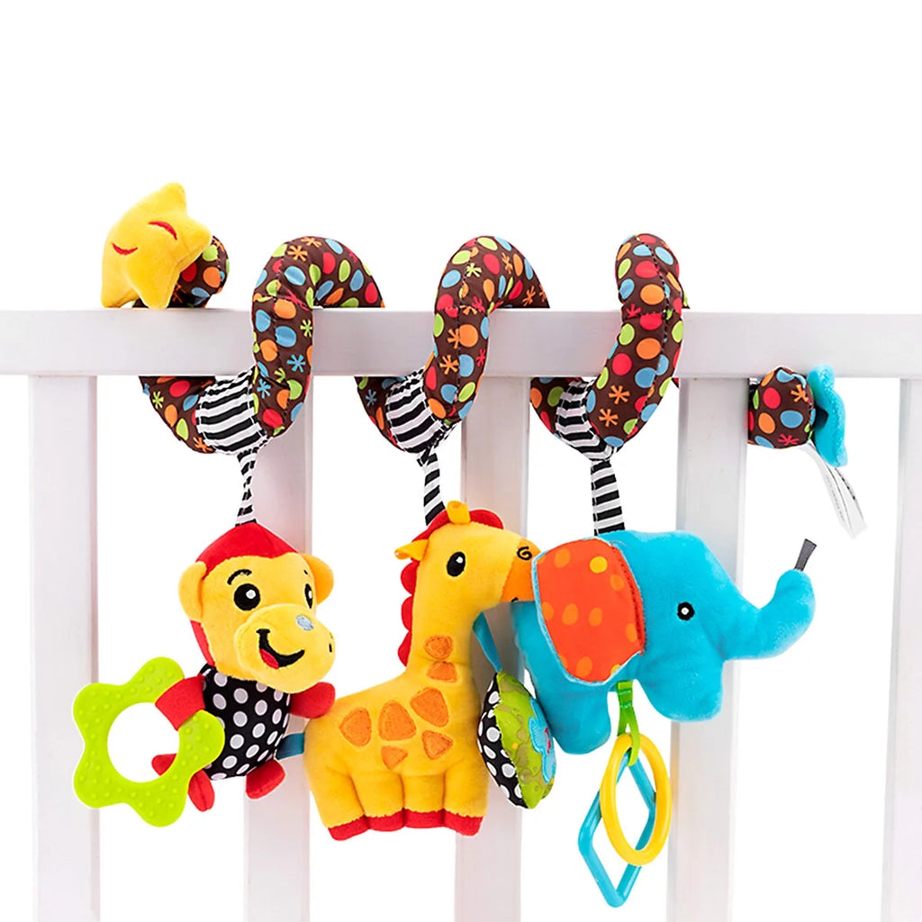 Infant Baby Activity Spiral Bed & Stroller Toy Plush Toy B80544