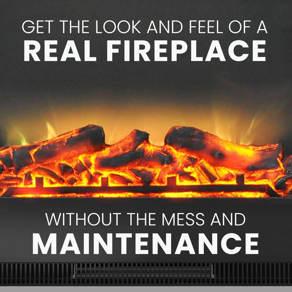 47 in. Electric Fireplace with Entertainment Stand in Cherry M486