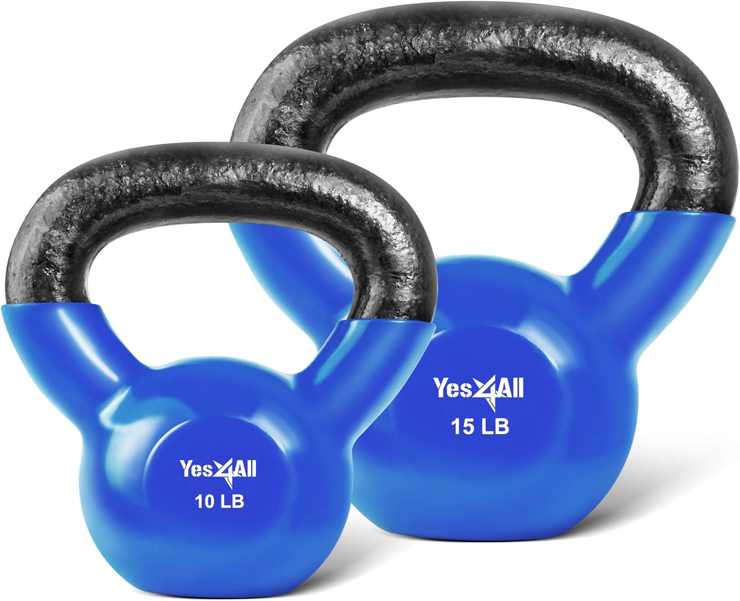 Vinyl Coated Kettlebell Set of 2, 25, 30, 35, 45, 60, 70, 105 lbs C561177