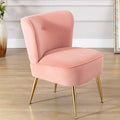 Pink Velvet Tufted Side Chair O29663