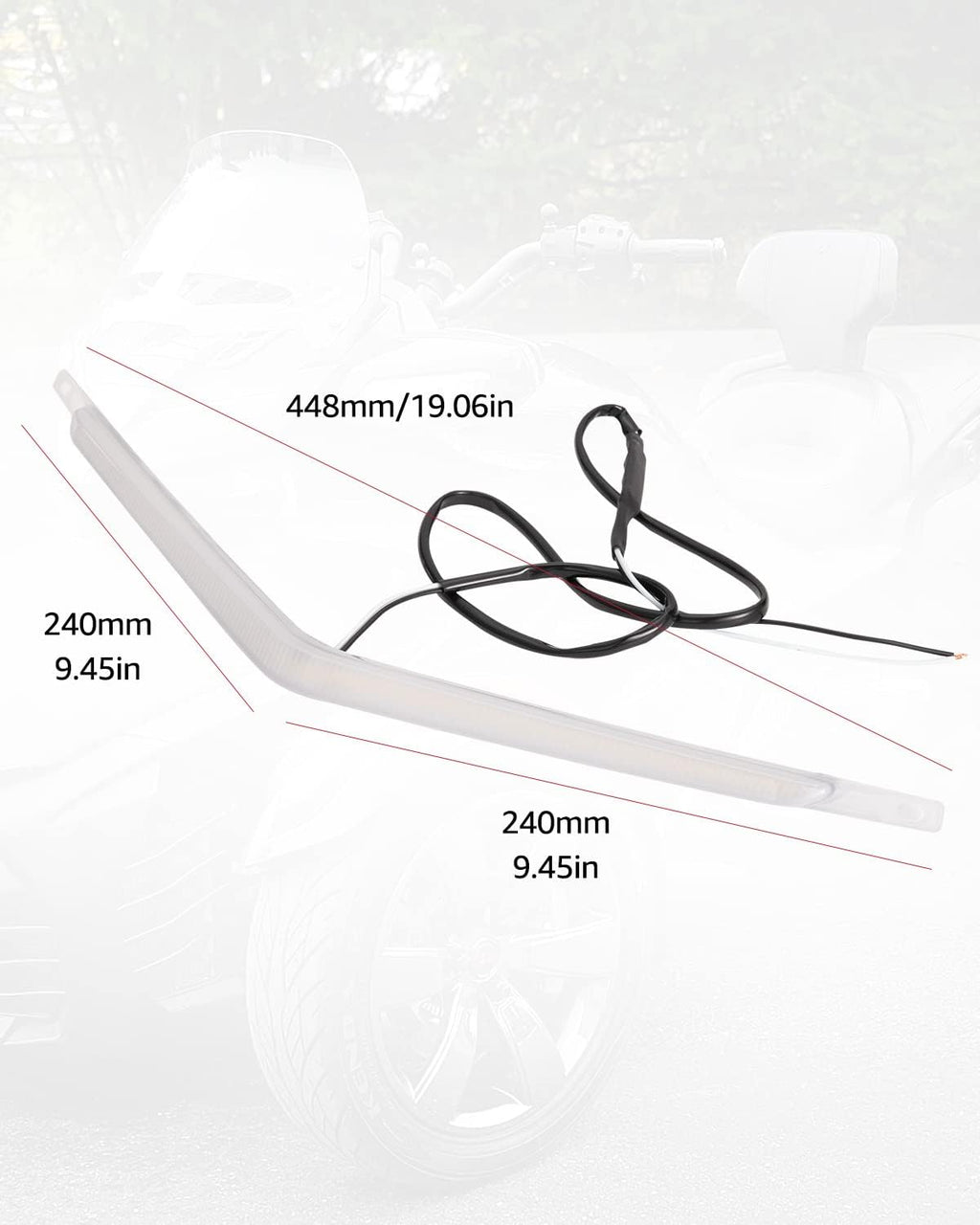 White LED Running Light Kit for Can-Am Spyder F3 J4780