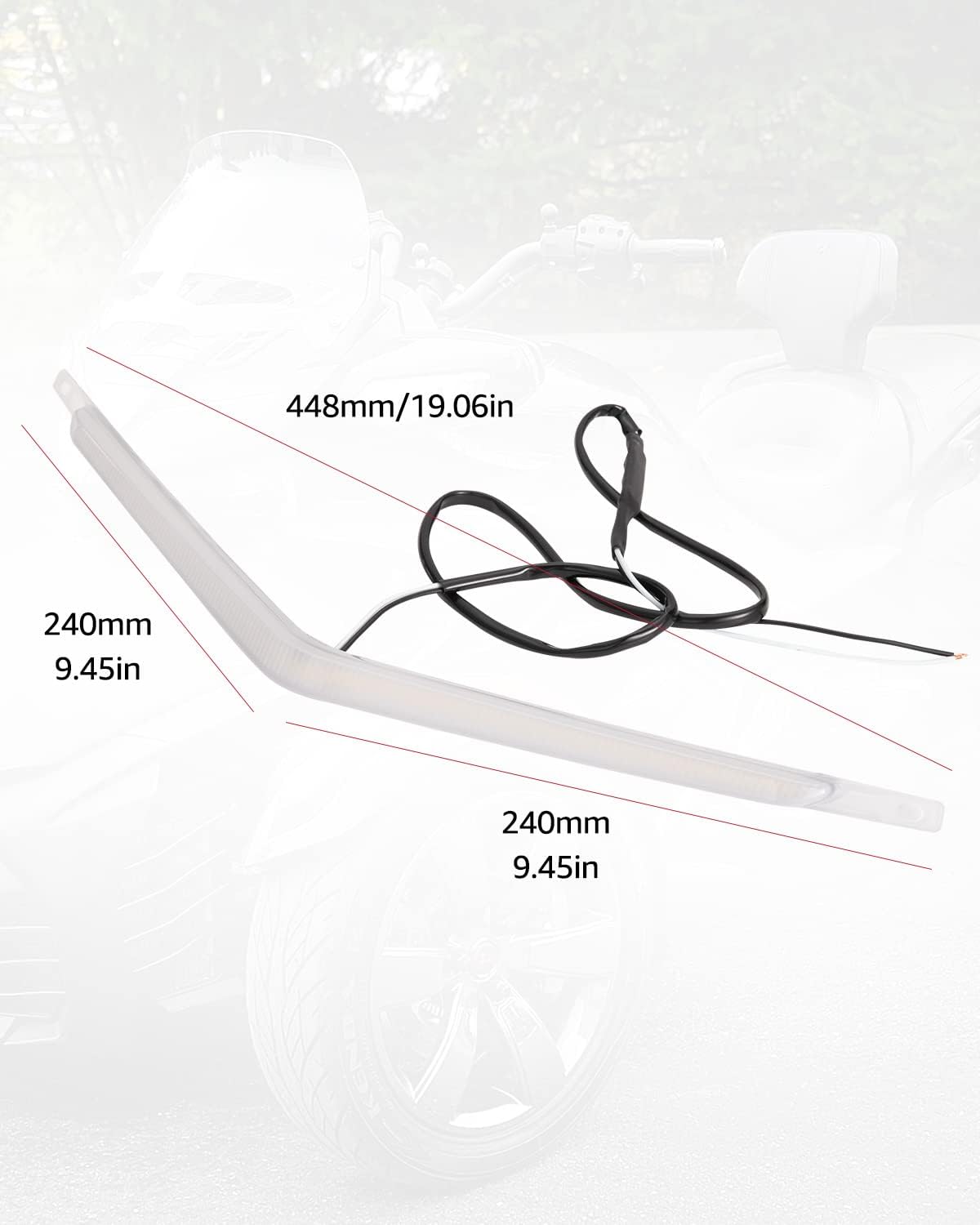 White LED Running Light Kit for Can-Am Spyder F3 J4780
