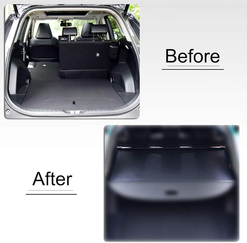 Cargo Security Rear Trunk Cover Retractable Black Pack of 2 M94277
