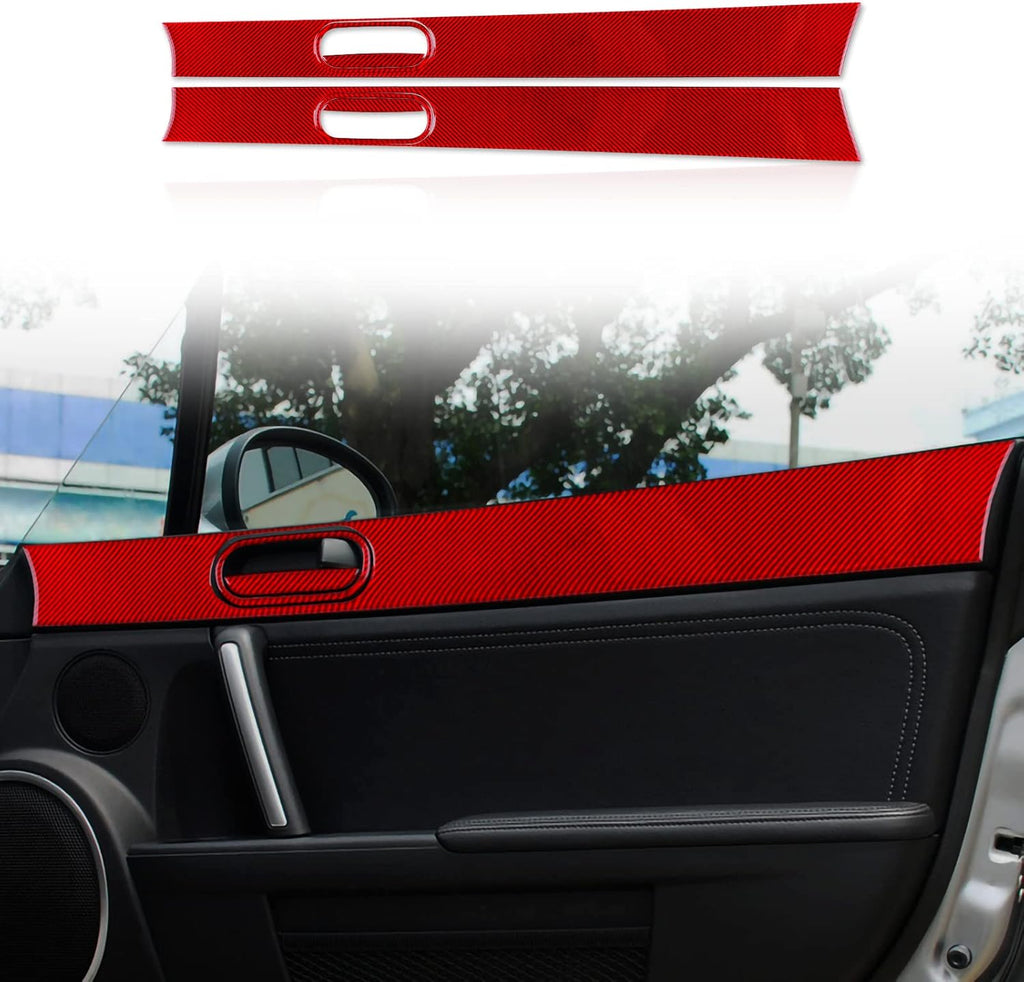 Carbon Fiber Car Inner Door Handle Frame Trim Sticker (Black) L54982