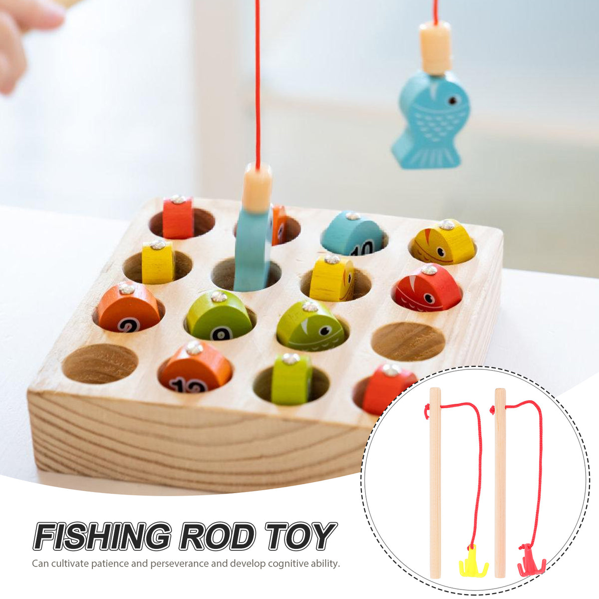 Magnetic Fishing Toys with Wooden Poles G780