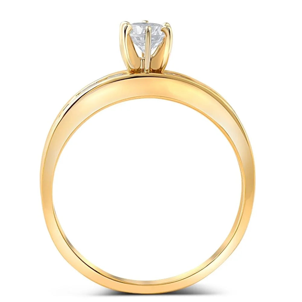 14K Yellow Gold Diamond Engagement Ring L83033