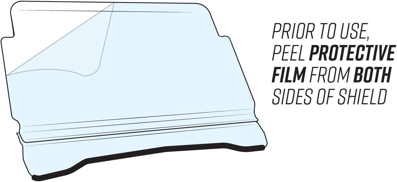 3-in-1 Flip Windshield 1/4 Thick Polycarbonate P268950