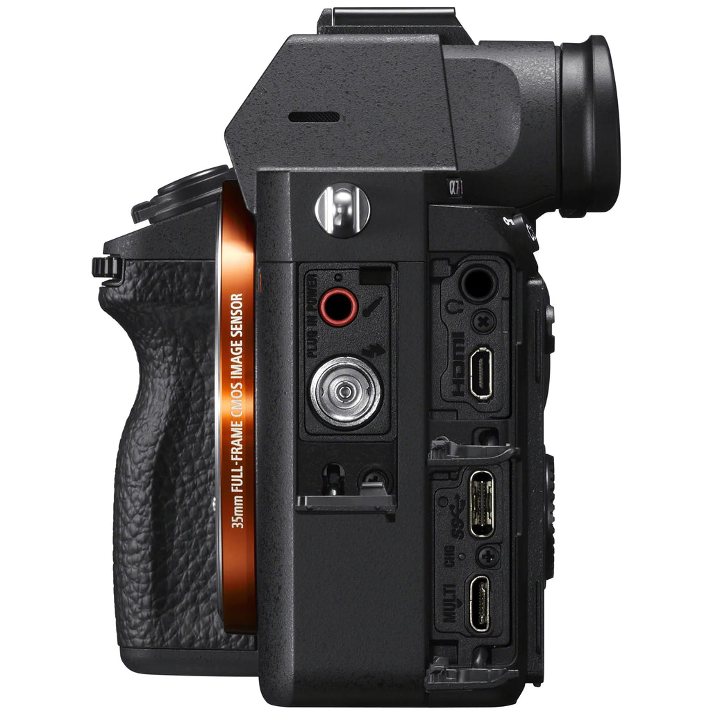 Full Frame Mirrorless Interchangeable Lens Camera Body Bundle with Travel Bag, 2x 64GB Memory Cards, and Accessories (18 Items) E144
