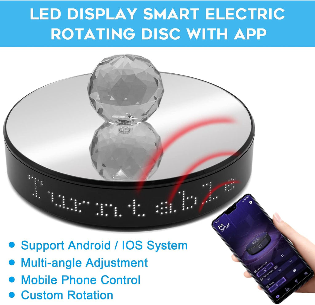 White Light Smart Rotating Turntable Display Stand Q7419