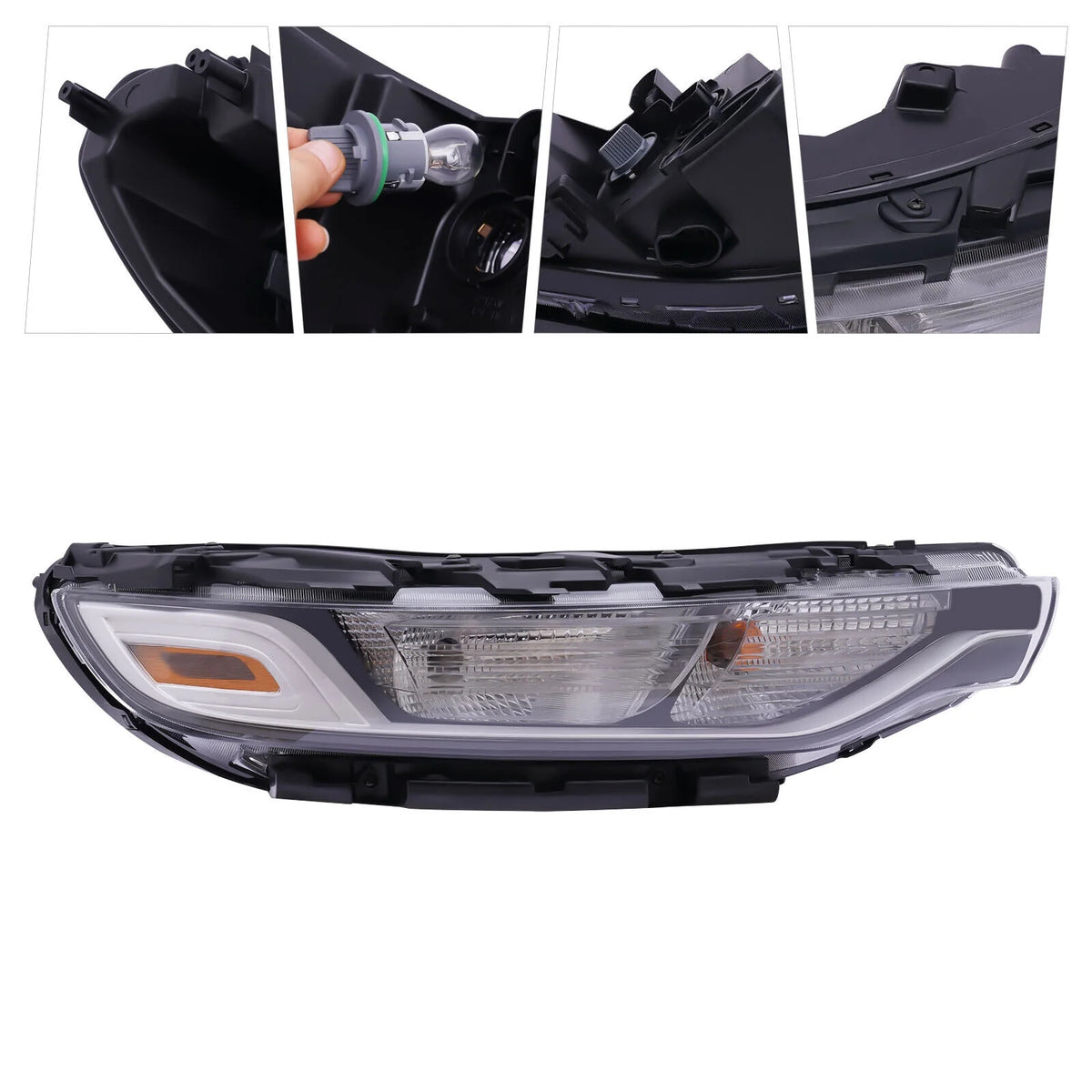 Daytime Running Light Left Driver Lamp Halogen With Bulb I40148