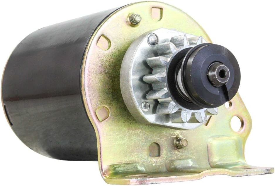 Starter Motor Compatible With Briggs & Stratton Cub Cadet 16.5 17 17.5 Hp Engine 14 Tooth Steel Drive Pack of 2 O466