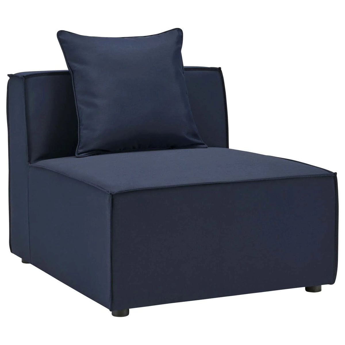 5-Piece Upholstered Sectional Sofa in Navy C550