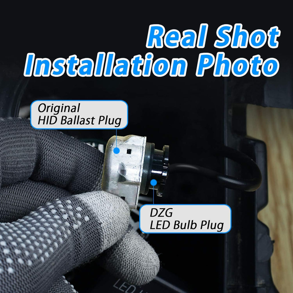 D2S D2R LED Headlight Bulb 6000K 35W Conversion Kit, 1 Pair Pack of 2 F11383