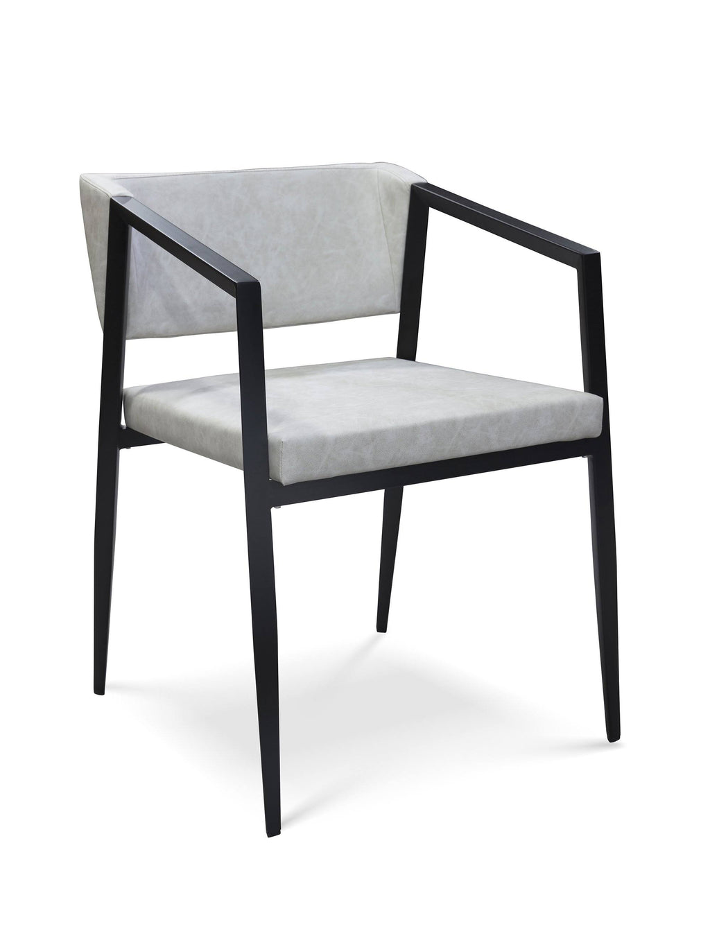Grey/Black Steel Armchair G6421