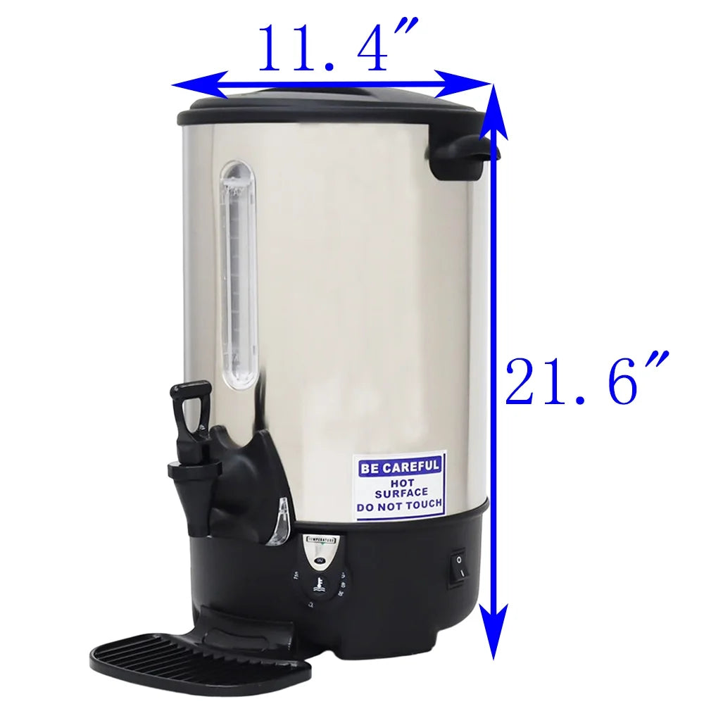 21.7L Hot Water Dispenser Electric Boiling Bucket Boiler Stainless Steel S330