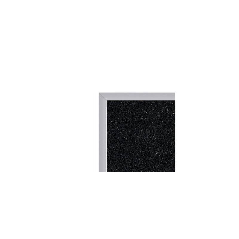 Black Aluminum Frame Recycled Rubber Bulletin Board J122