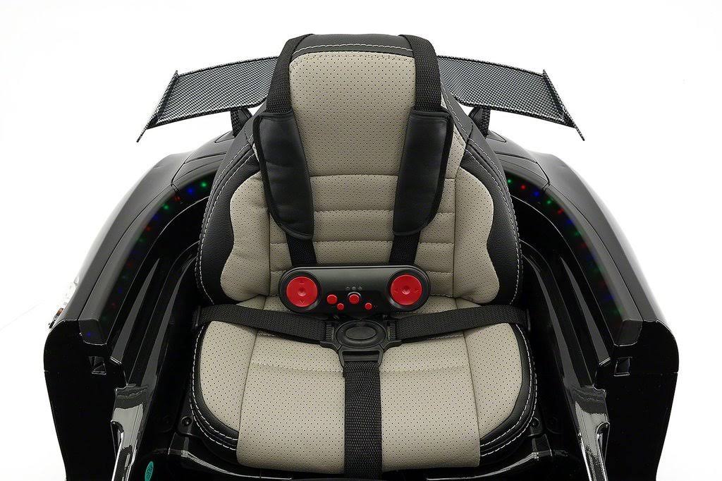 12V Battery Metallic Black Ride on Car F8556