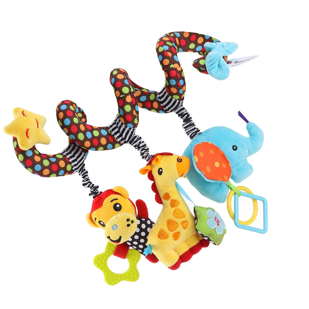 Infant Baby Activity Spiral Bed & Stroller Toy Plush Toy B80544