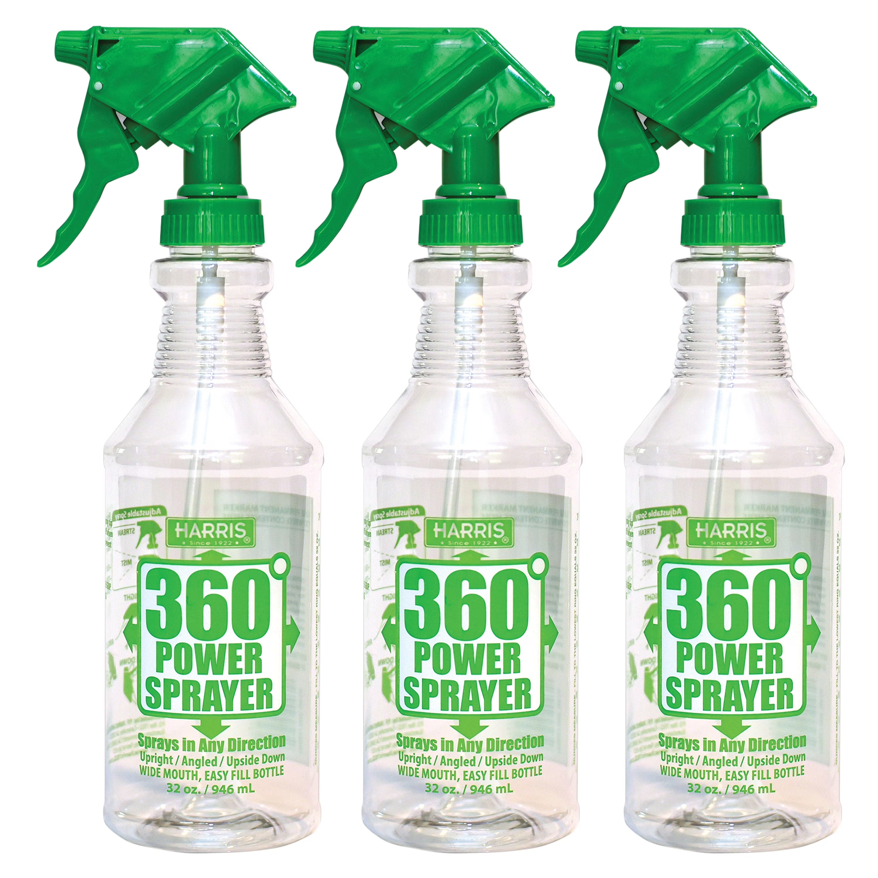 360-Degree Upside Down Spray Bottle 3 Pack 32oz X40430