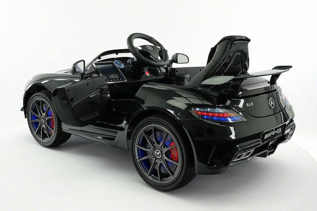 12V Battery Metallic Black Ride on Car F8556