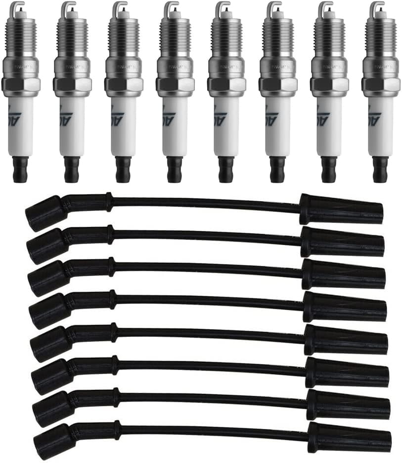 16 PCS Spark Plugs & Wires Pack of 2 Y72436