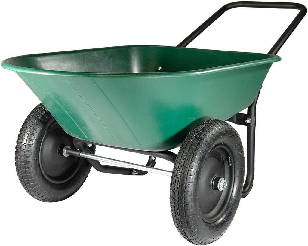 2 Tire Wheelbarrow Garden Cart J162