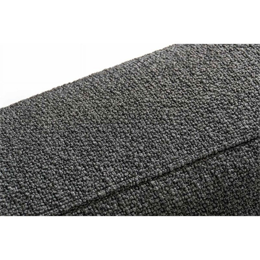 Gray Fabric Sectional Sofa & Ottoman C136374