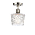 Polished Nickel Semi-Flush Mount Light J776