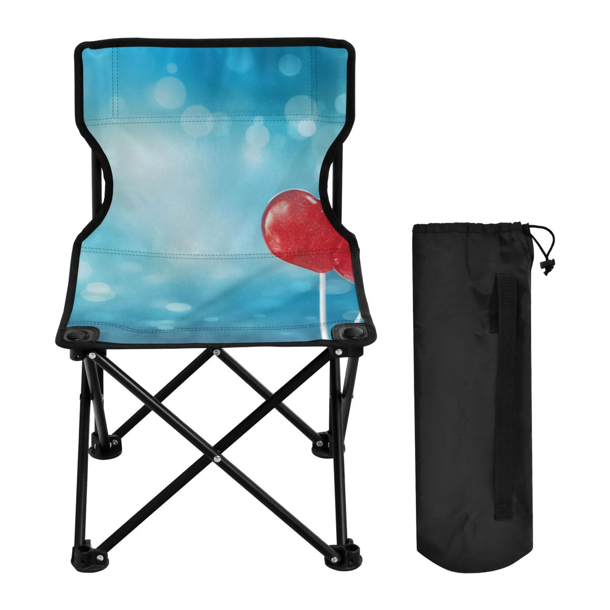 Blue Portable Camping Chair with Carry Bag S296