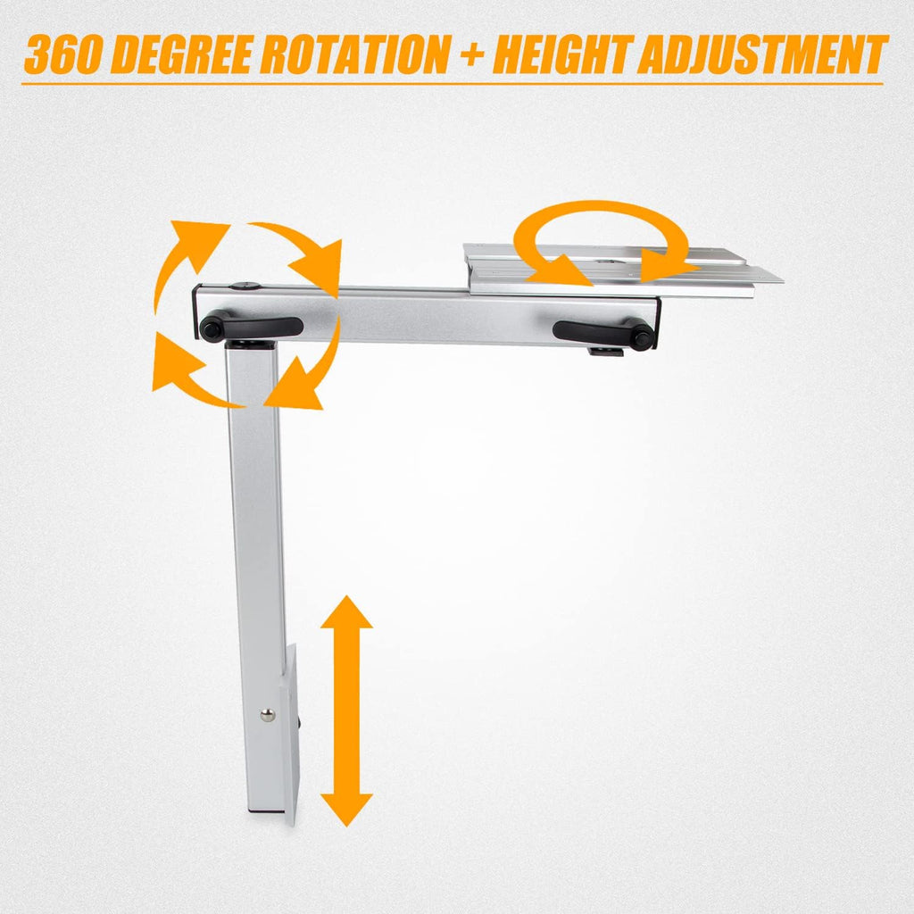 Height Adjust 360 Degree Rotation Removable RV Table Leg Bracket W9506