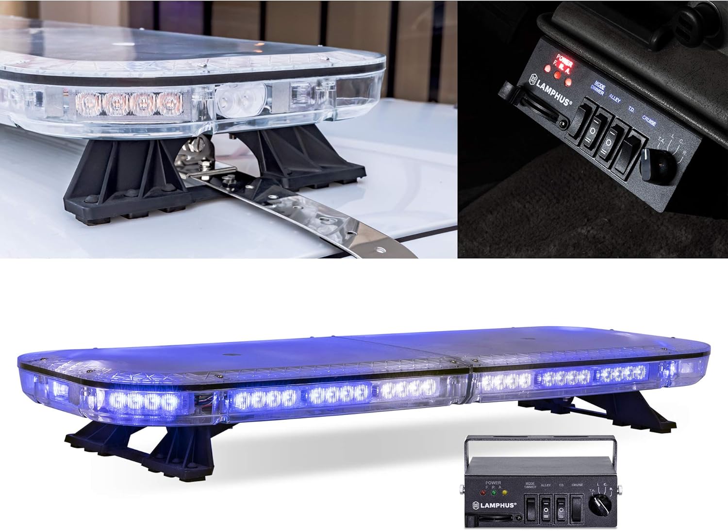 47" 98W RED LED Emergency Light Bar O7072