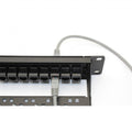 24 Port CAT6 Pass Through Coupler Patch Panel with Back Bar Y14479