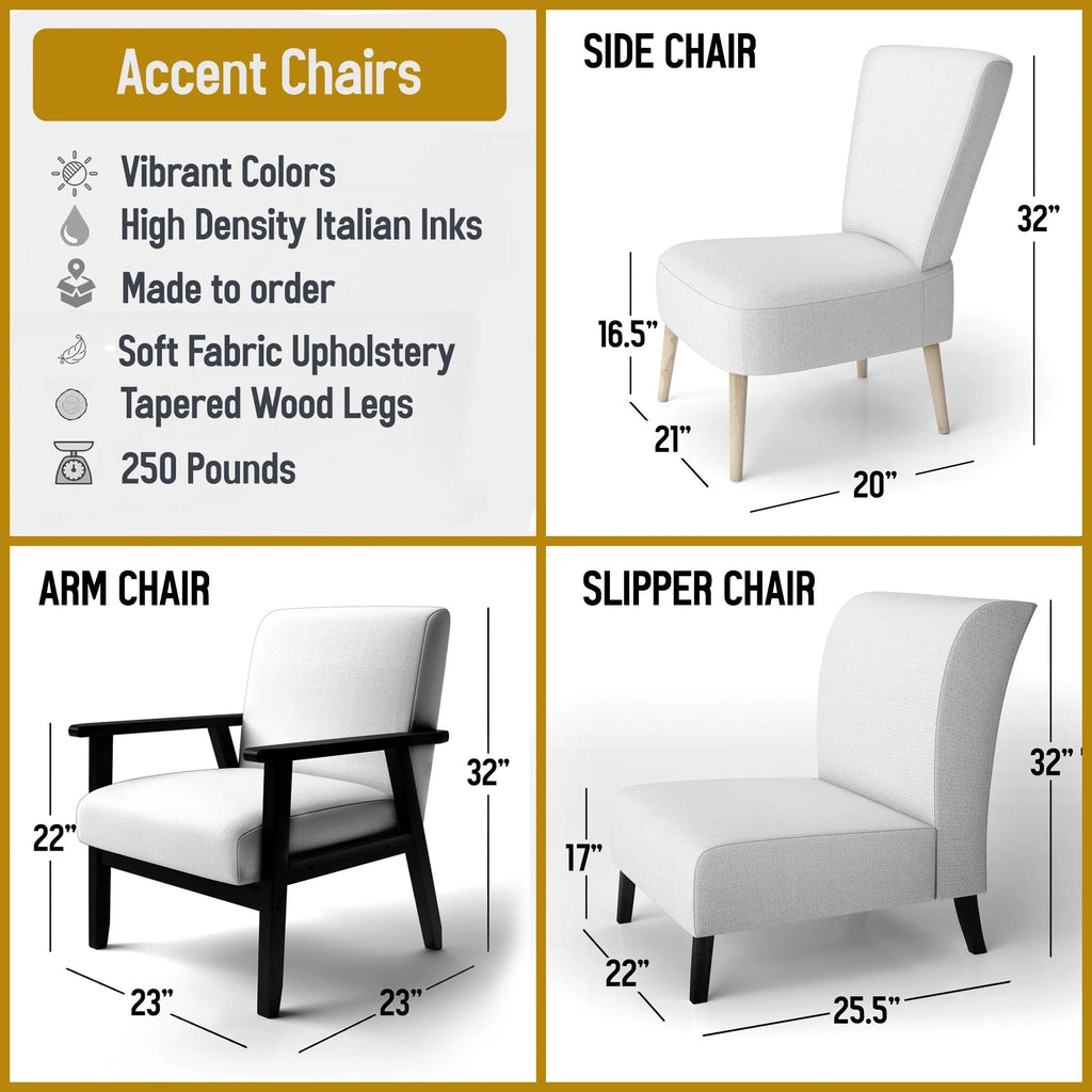 Upholstered Floral Accent Chair A26887