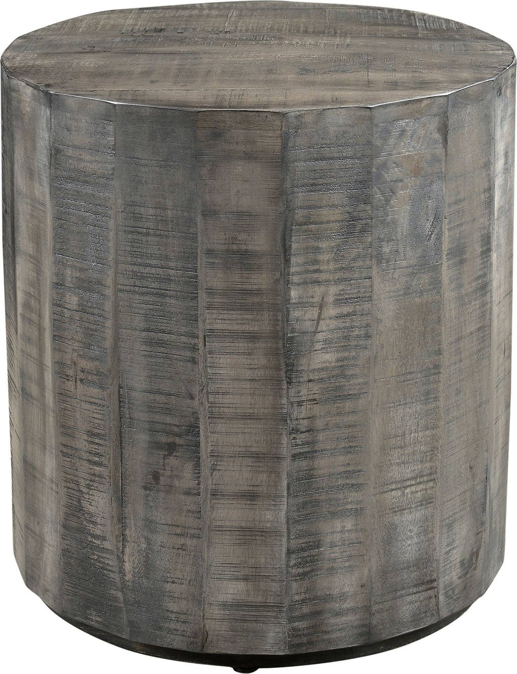 Distressed Grey Accent Table W172