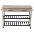 2-Drawer Kitchen Cart in Natural T2920