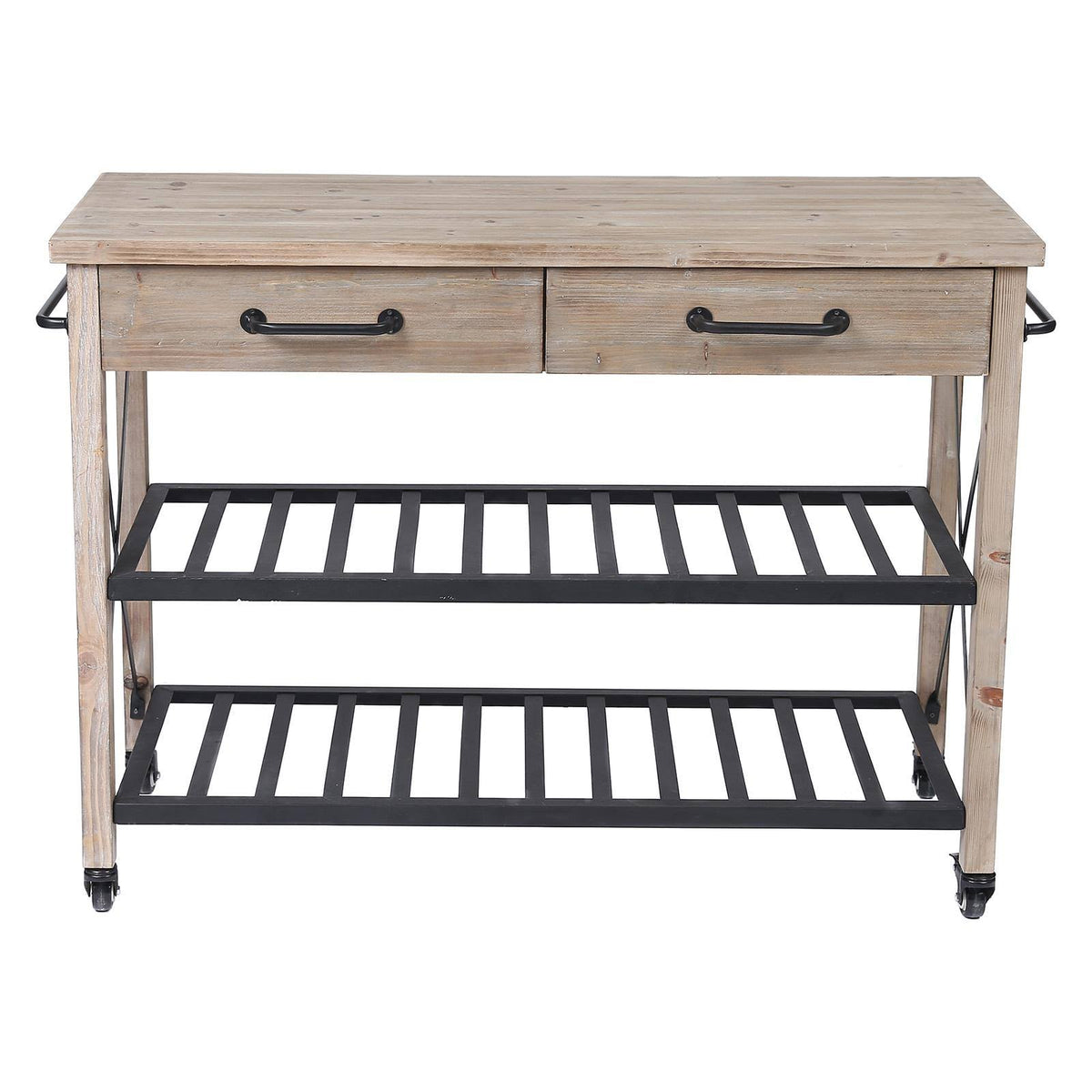 2-Drawer Kitchen Cart in Natural T2920