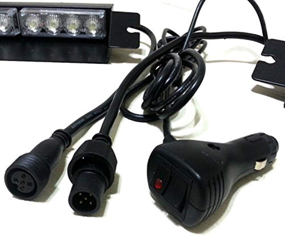 2-16 LED 32 Watt Red/Blue Emergency Beacon Light Bar K934056