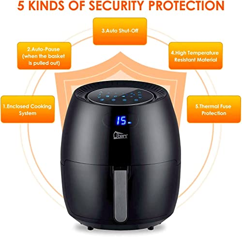 6.9QT 8 in 1 Non-Stick Air Fryer E8682