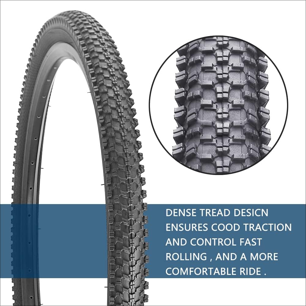 Pair of 24/26 x 1.95 Folding Bead MTB Mountain Bike Tires Pack of 2 T8776