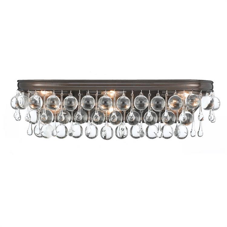 6 Light Bronze Vanity Light D924192