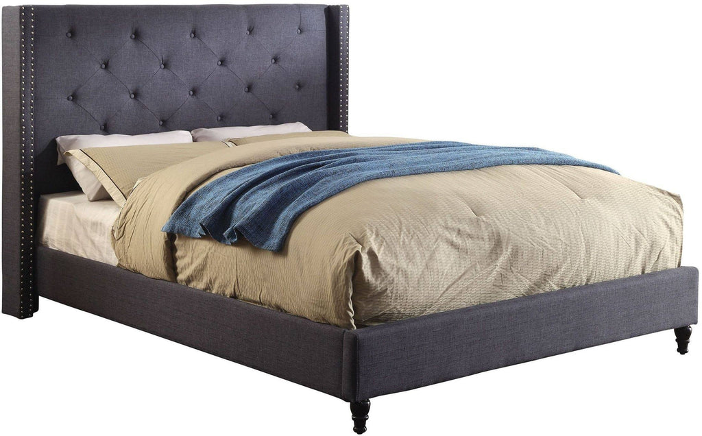 Blue Cal King Bed D95163