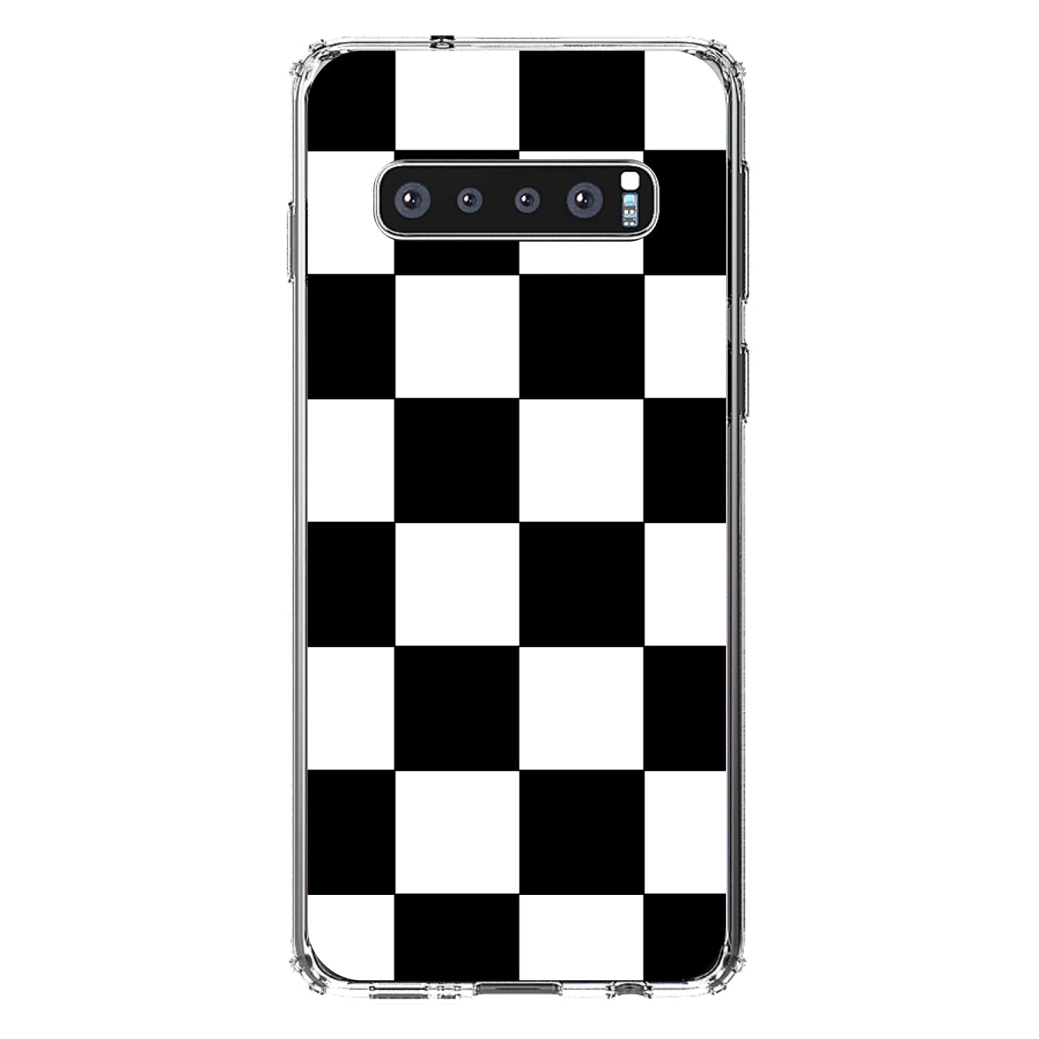 Clear Shockproof Hybrid Case with TPU Bumper and Tempered Glass Screen Protector V476